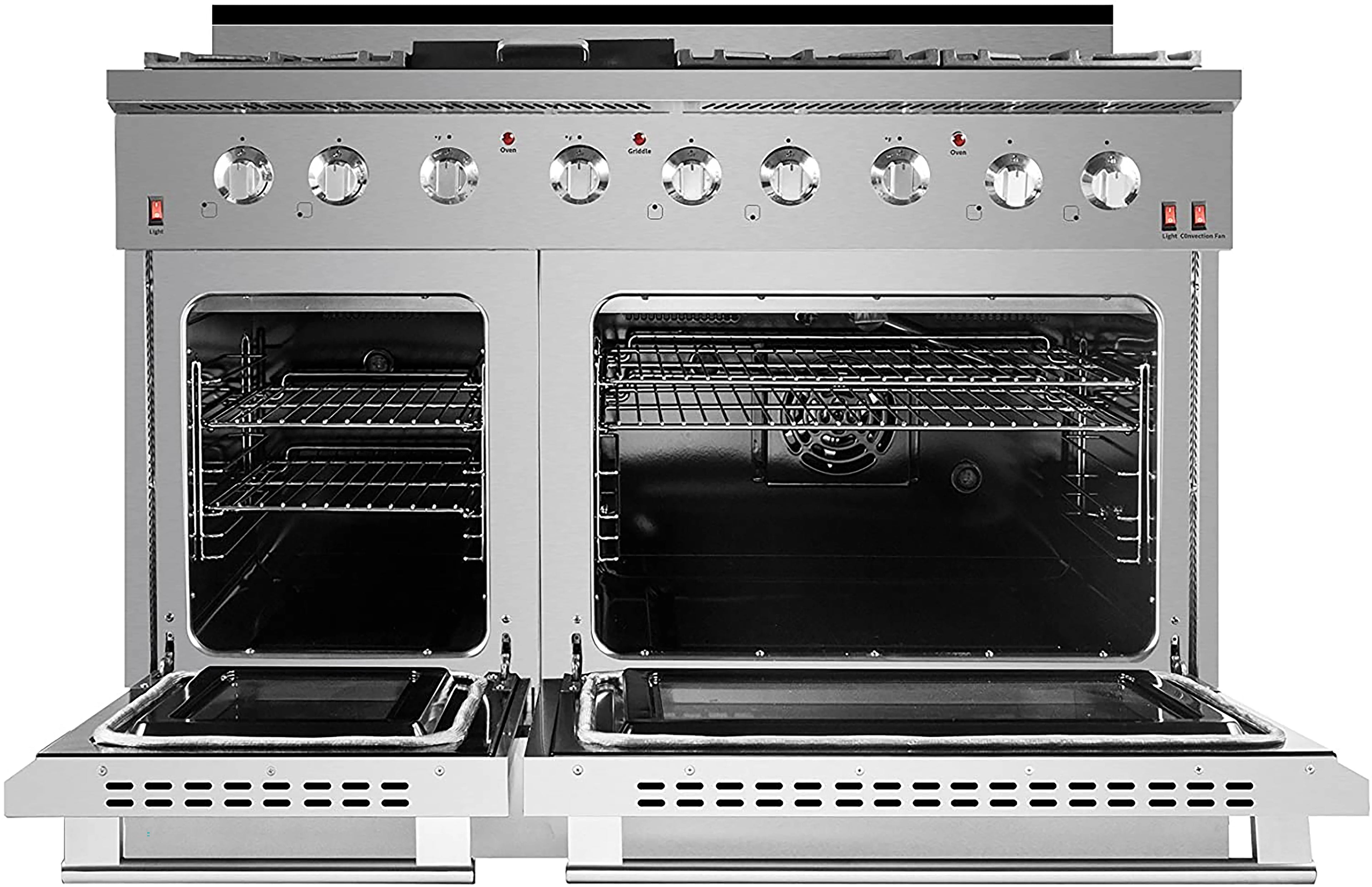 NXR 48'' Stainless Steel Professional Free-standing Gas Range with Griddle, 7.2 cu ft. Convection Oven SC4811
