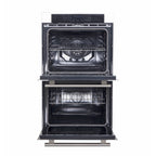 Forno Villarosa 30-Inch Built-In Double Wall Oven, Stainless Steel, Convection Cooking, Touch Control Panel, Self-Cleaning Function
