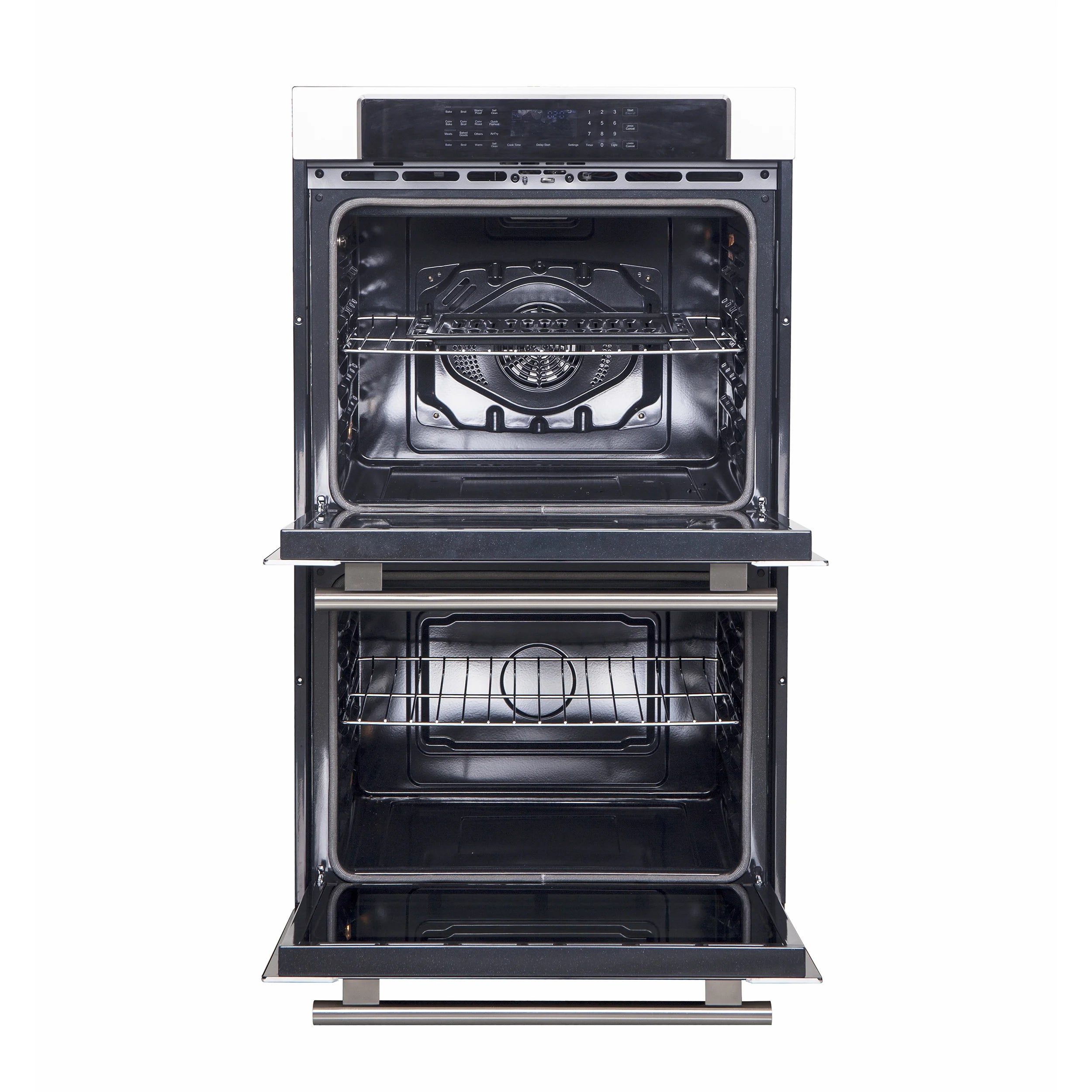 Forno Villarosa 30-Inch Built-In Double Wall Oven, Stainless Steel, Convection Cooking, Touch Control Panel, Self-Cleaning Function