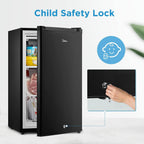 Midea 3 Cubic Ft Upright Freezer, Black, MRU03M2ABB, New