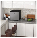 Mini Upright Freezer 1.1 Cu.Ft - Compact Silver Freezer, Removable Shelves, Low Noise, Adjustable Temperature - Ideal for Apartments, Dorms, Offices