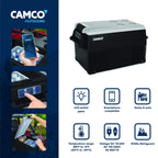 Camco Mobile App control Portable Refrigerator with 7-foot AC adapter Plastic/Polymer Black, 28lb