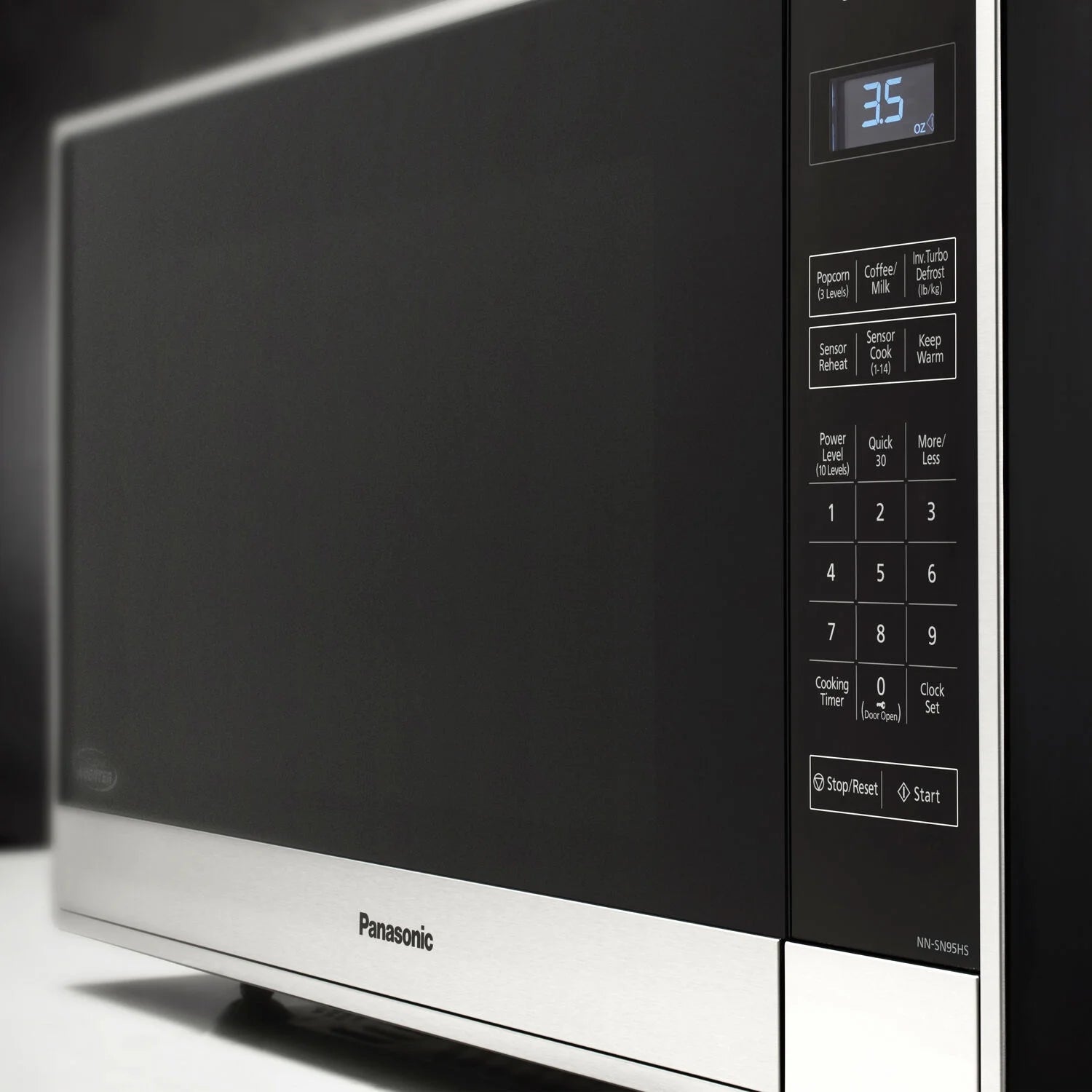Panasonic 2.2-cu. ft. 1250W Countertop Microwave with Inverter Technology, Stainless Steel NN-SN95HS