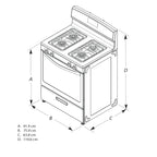 Brand New Amana? AGR6303MMS: 30-inch Gas Range in Stainless Steel.