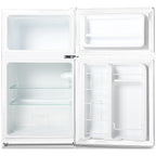 Keystone New Standard 3.1 Cu. ft. 18.5 in W Compact Standard Door Refrigerator/Freezer, White, KSTRC312CW