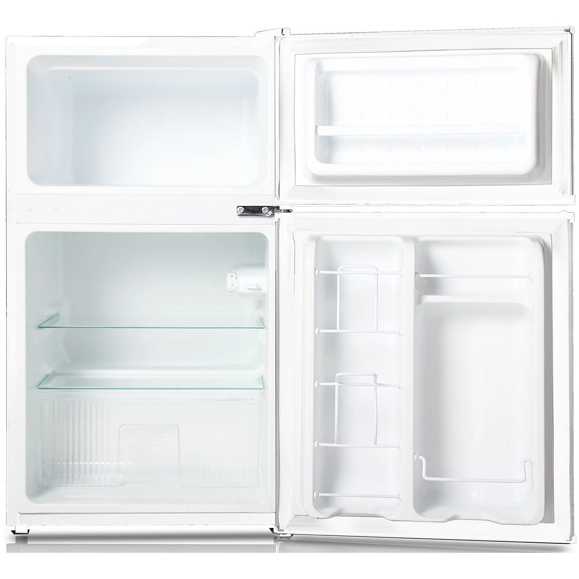 Keystone New Standard 3.1 Cu. ft. 18.5 in W Compact Standard Door Refrigerator/Freezer, White, KSTRC312CW