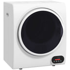 Portable Clothes Dryer, 120V 850W Compact Laundry Dryer With Intelligent Drying, 1.5 Cu.Ft Stainless Steel Drum, Front Load Electric Dryer For Apartments, Dorms, Rvs, White