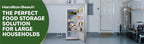 Hamilton Beach 17 cu. ft. Convertible Freezer Refrigerator, Upright Fridge Freezer with Electronic Temperature Control, Energy Efficient White Convertible Fridge - HBFRF1798, White