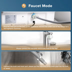 Auseo Portable Countertop Dishwasher, 6 Washing Programs with Child Lock and Air-Dry Function, Suitable for Home/Kitchen