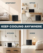 Upstreman 1.7 Cu.ft Mini Fridge with Freezer, Dorm Essentials, Adjustable Thermostat, Energy Saving, Low Noise, Single Door Compact Refrigerator for Dorm, Office, Bedroom, Blue-FR17