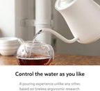 BALMUDA The Kettle | Electric Gooseneck Kettle | Lightweight | Stainless Steel | 0.6L (20fl oz) Capacity | Neon Light Indicator | Perfect for Tea and Coffee | US Version | Black