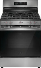 Frigidaire FCRG3083AS 30" Wide Slide-In Gas Range with Air Fry, Stainless Steel
