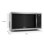 Whirlpool 0.9 cu. ft. Stainless Steel Countertop Microwave With Steam Clean - 900 Watt
