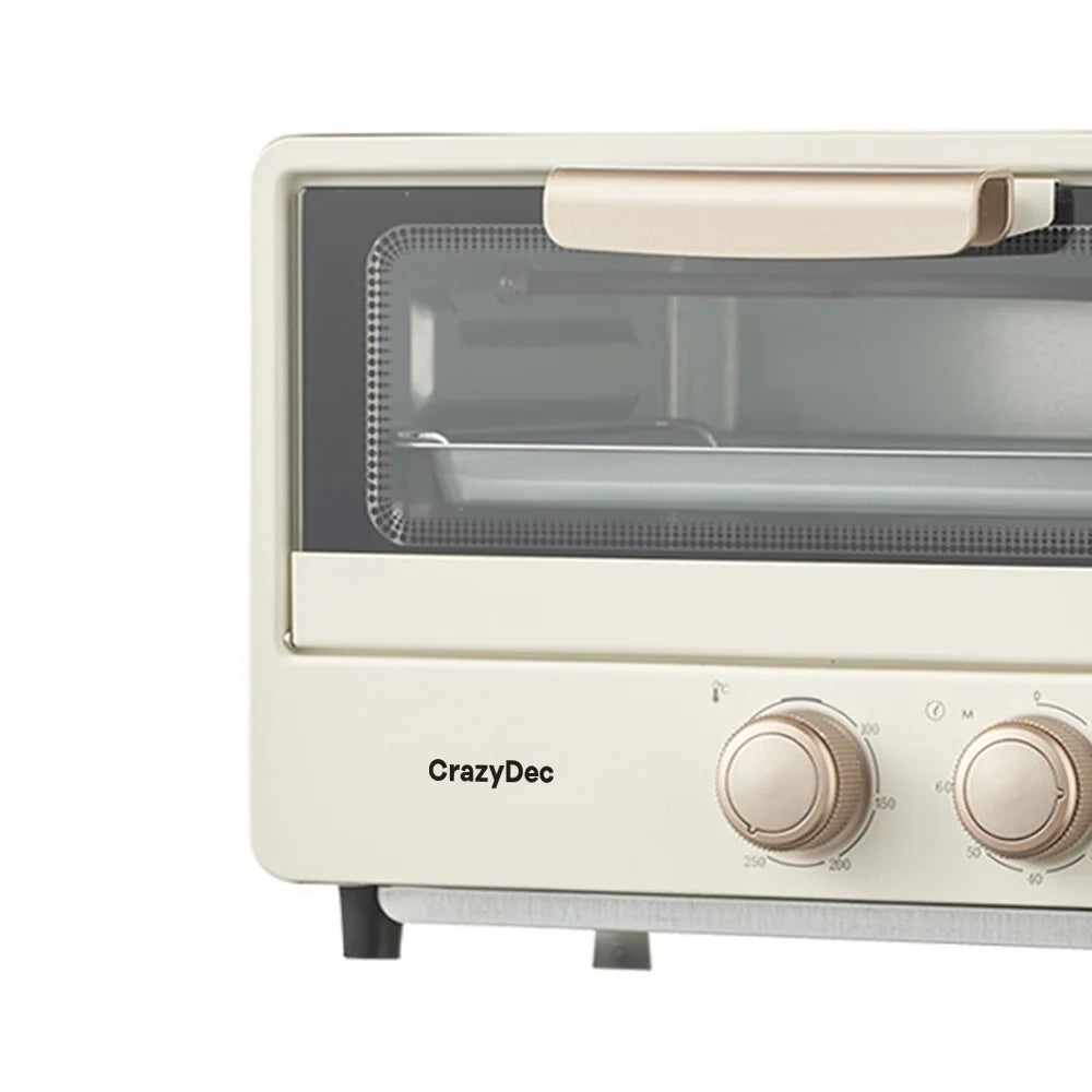 CrazyDec Electric cooking ovens for household purposes ,9-in-1 Cooking Functions, Crispy Grill, Dehydrate, Rotisserie, 6 Accessories Included, 1650W