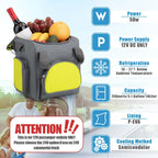 Paffenery 15 Quarts Car Cooler Plug in, 16L Small Electric Cooler, 12V Mini Car Fridge Portable Refrigerator for Camping