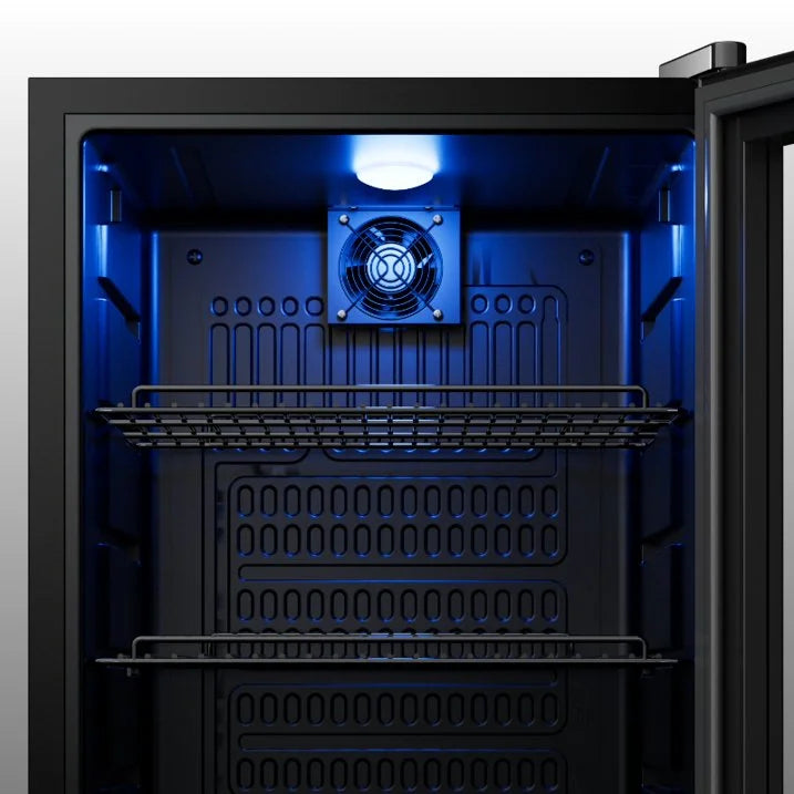 Yeego Beverage Cooler Refrigerator, Freestanding Beverage Fridge with Glass Door,102 Cans