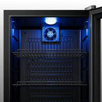 Yeego Beverage Refrigerator Cooler, Freestanding Beverage Fridge with Glass Door,95 Cans