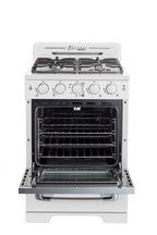 Unique Classic Retro 24" 2.9 cu/ft Freestanding Gas Range with Convection Oven and Sealed Burners