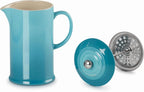 Stoneware French Press, 34 oz., Oyster