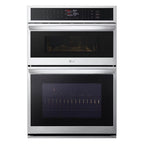 LG WCEP6423F 30 inch Stainless Steel Electric Convection Wall Oven and Microwave Combination