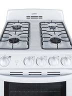 24" Wide Gas Range, White