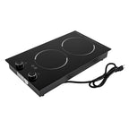 2100W Electric Induction Cooktop Stove Top 2-Burner Touch Control + Child Lock