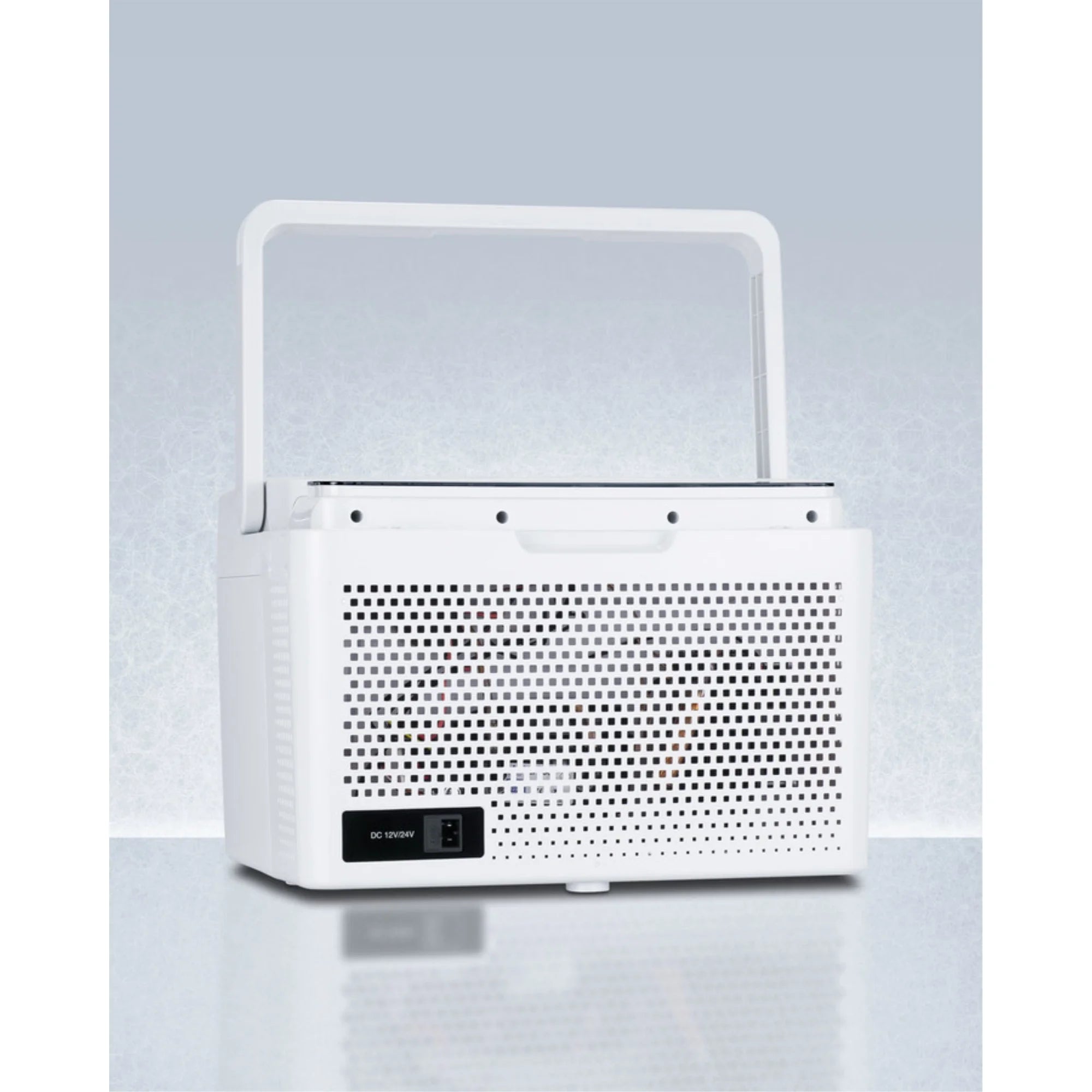 Portable 12V/24V cooler capable of operating at -12C or standard refrigerator temperatures