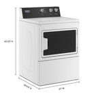 MAYTAG MGDP586KW top load matching gas dryer