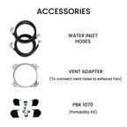 Equator 1.6cf 110V Vented/Ventless Sani Combo Washer Dryer Pet Cycle + Pedestal