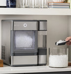 GE Profile? Opal? Nugget Ice Maker + Side Tank, Countertop Icemaker, Stainless Steel, 33lbs Daily Ice Production