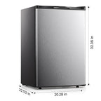 KNDKO 3.2Cu.ft Upright Freezer, Compact Freezer with Removable Shelves, Adjustable Thermostat for Home/Kitchen/Office, SILVER