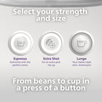 Philips Baristina Automatic Espresso Machine, Milky White