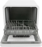 Countertop Dishwasher Compact Dishwasher, Mini Dishwasher with 4.8L Built-in Water Tank 110V Portable Dishwasher 5 Washing Programs 360�� Dual Spray Mini Dishwasher for Apartments RVs 590W