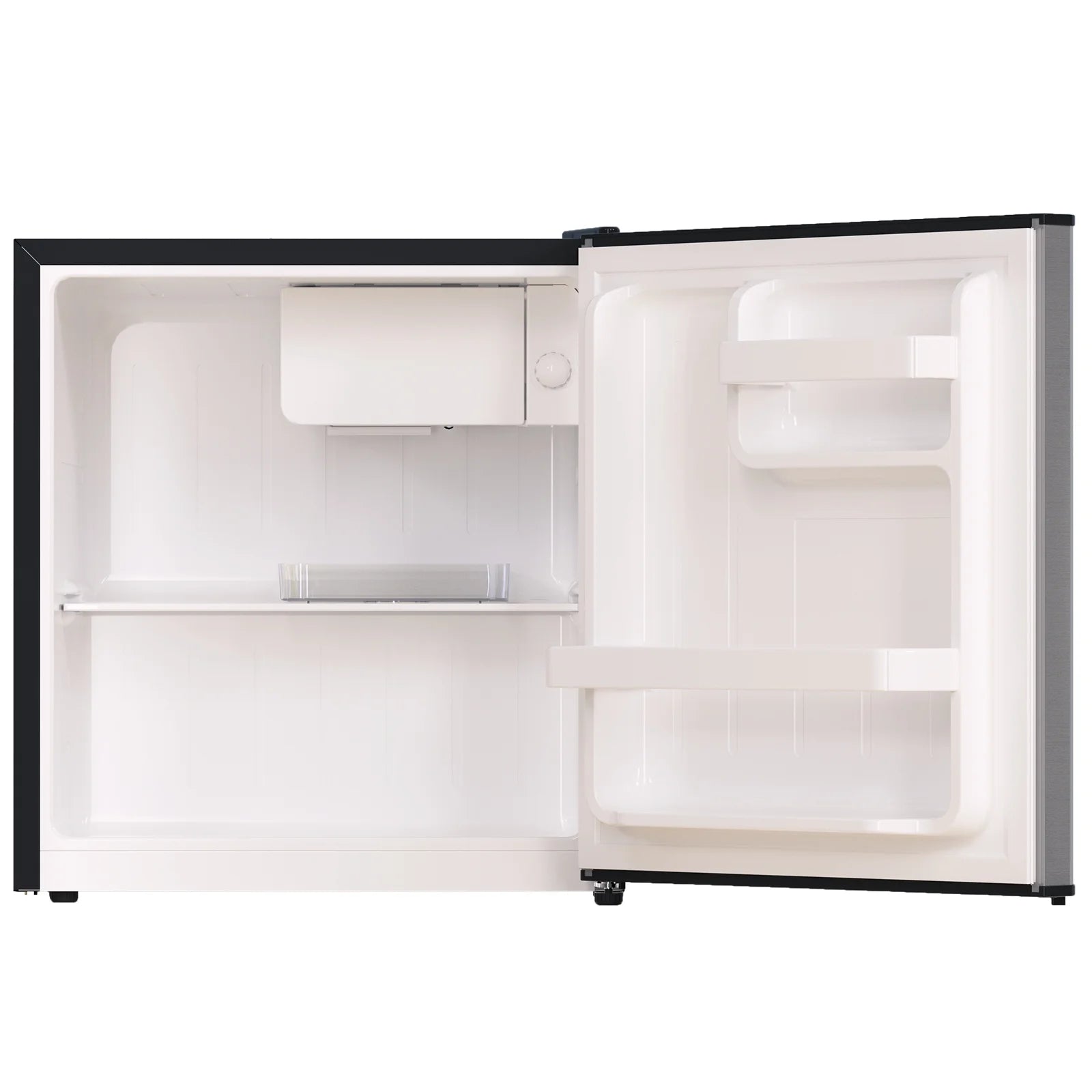 Frestec 1.7 Cu ft Single Door Mini Fridge , grey, New, VOK-17-SS