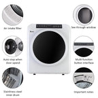 Zimtown 13lbs White Stainless Electric Dryer, LCD display, Ultraviolet sterilization