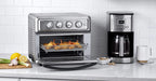 Air Fryer + Convection Toaster Oven by Wangxin, 7-1 Oven with Bake, Grill, Broil & Warm Options, Stainless Steel, TOA-60