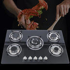 30" Stove Top Gas Cooktop Burner Kitchen Cooking LPG / Propane with 5 Burners