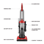 Dirt Devil Endura Reach Upright Bagless Vacuum Cleaner for Carpet and Hard Floor, Lightweight, Corded, UD20124, Red