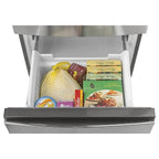 General Electric 119 Cu Ft Cooling Stainless Bottom-Freezer Refrigerator 120 V