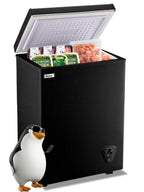 WANAI 5.0 Cu.ft Compact Freezer, Fast Cooling, Top Door Design, Energy-Efficient Deep Freezer White