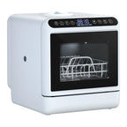 Kitem Mini Dishwasher with 6 Functions, 5 Place Settings -- 2-Tier Rack, 3-Spray Arm, Air-Dry Function, Portable Dishwasher with 5L Water Tank, Automatic Smart Countertop Dishwasher