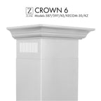 ZLINE Crown Molding Profile 6 for Wall Mount Range Hood CM6587597KEKECOM30KZ