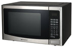 Emerson 1.2 Cu Ft, 1000W Stainless Steel Countertop Microwave Oven with Inverter Technology, Touch Control, MWI1212SS