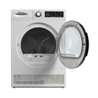 Magic Chef 4.0 cu. ft. Ventless, Condensing Front Load Stackable Electric Dryer, 24 in. in White in White