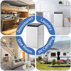UbesGoo 15.6LBS Portable Washing Machine, Full-Automatic Electric Laundry Machine with Stainless Steel Drum,Compact Washer, Washer and Dryer Combo with Drain Pump for Apartment, Dorms, RV