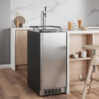 Edgestar Kc1500 15" Wide 1 Tap Kegerator - Stainless Steel