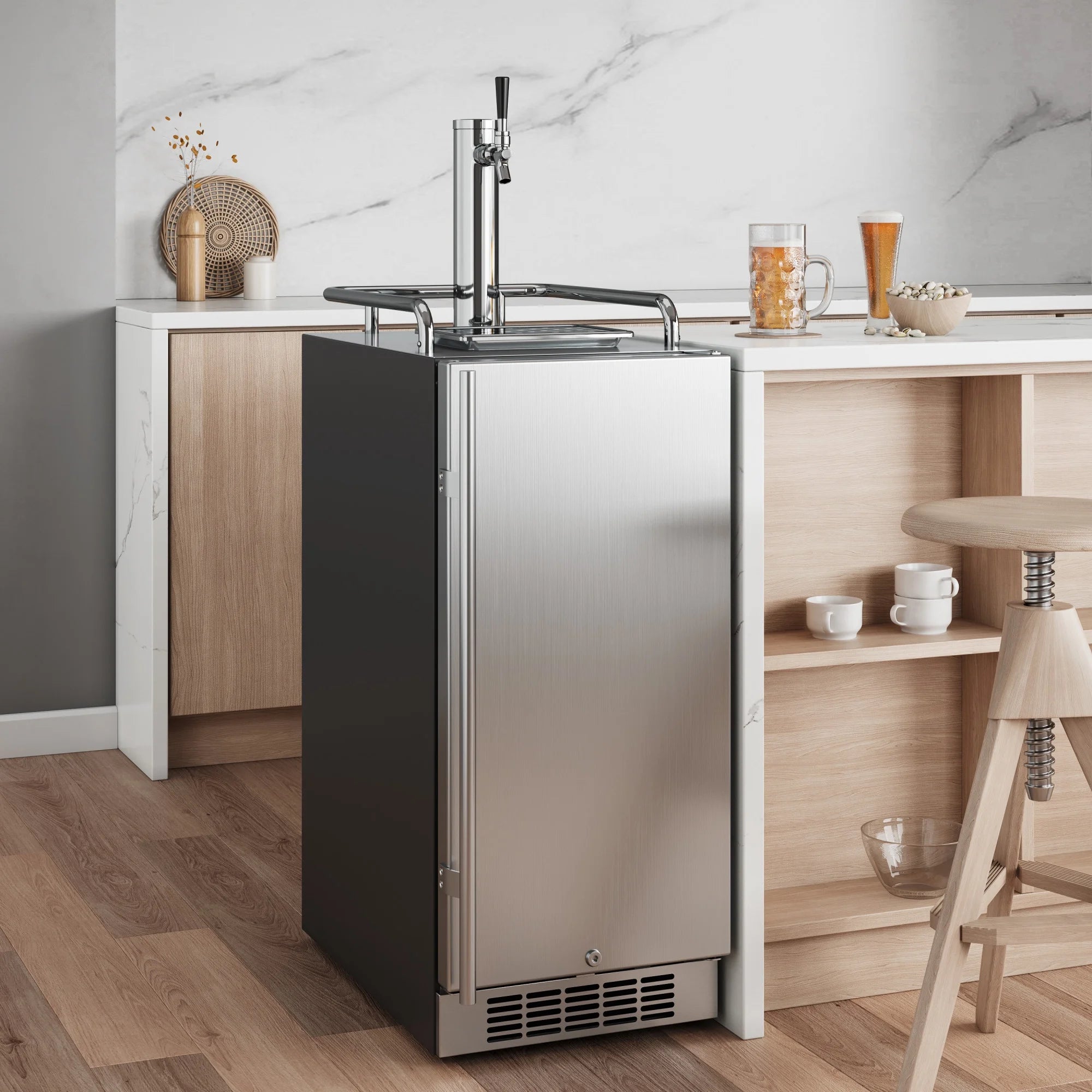 Edgestar Kc1500 15" Wide 1 Tap Kegerator - Stainless Steel