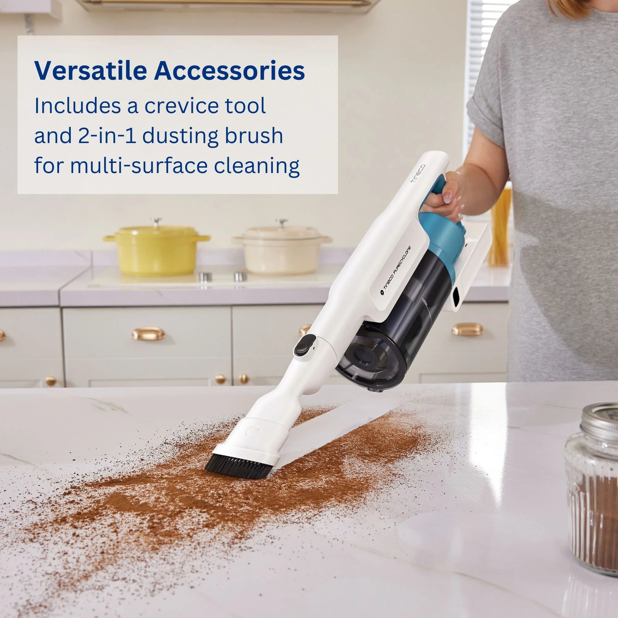 Tineco GO Cordless Stick Vacuum, 40 min Run Time - Teal (GO201)