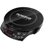 Nuwave Portable Induction Cooktop Flex, 10.25-inch Shatter-Proof Ceramic Glass and Large 6.5-inch Heating Coil, 3 Wattage Settings 600, 900 & 1300 Watts, Hot