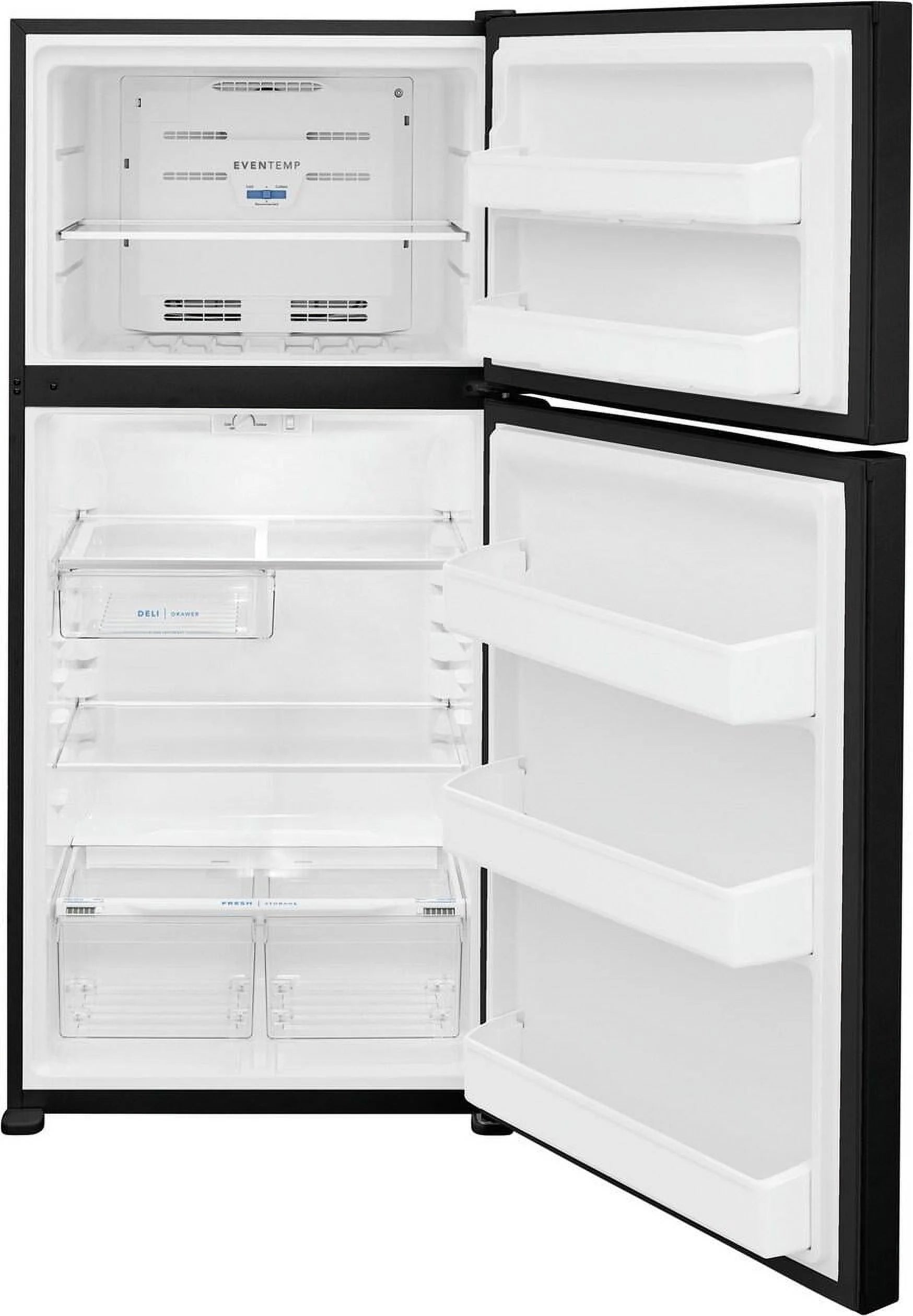 Frigidaire FFTR1835VB 18.3 Cu. Ft. Top Freezer Refrigerator, Black